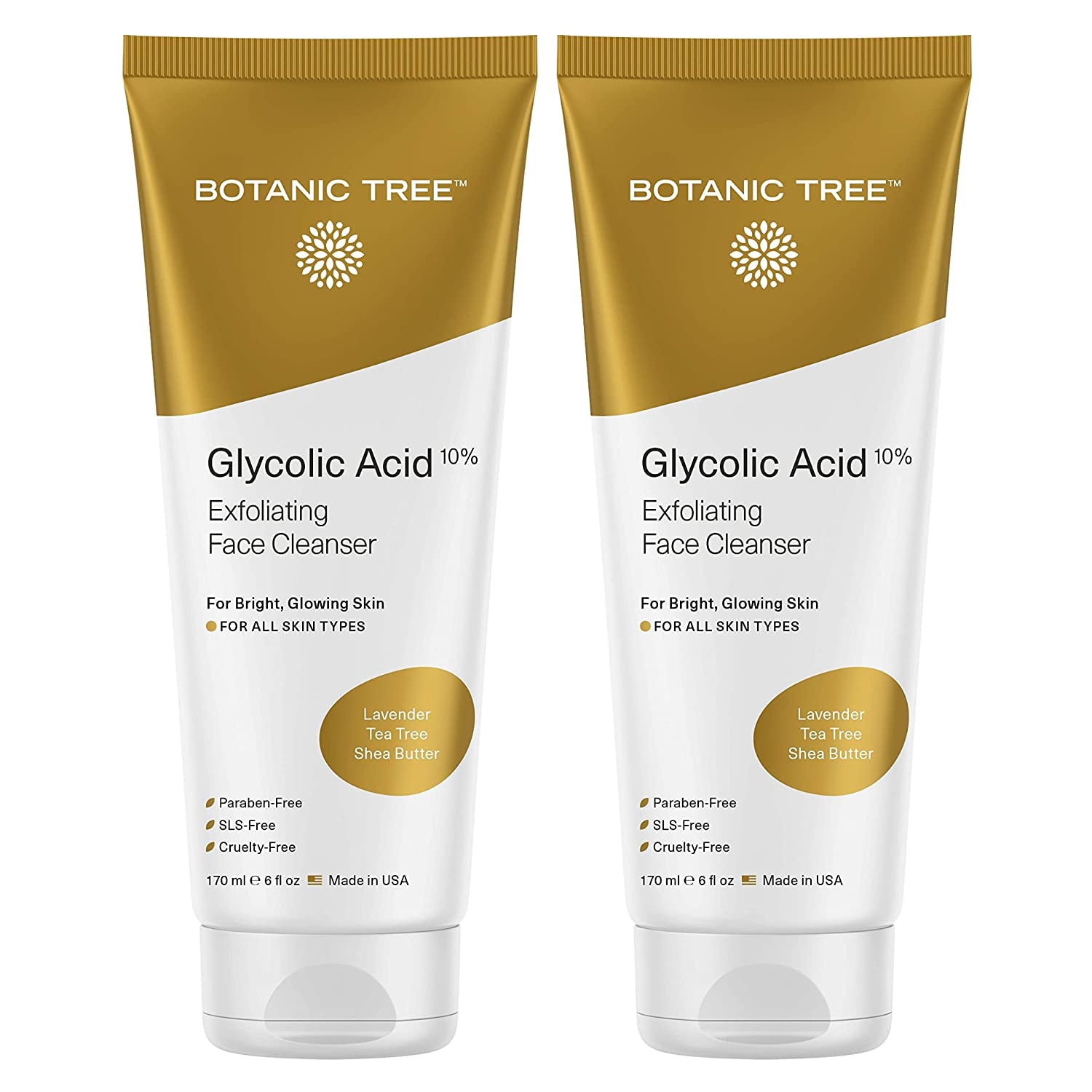 Glycolic Acid Face Wash, Exfoliating Facial Cleanser for Facial Skin Care